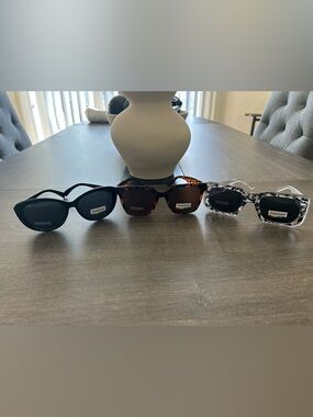 Women's Polarized Fashion Sunglasses - Black, Tortoiseshell & Marble Frames